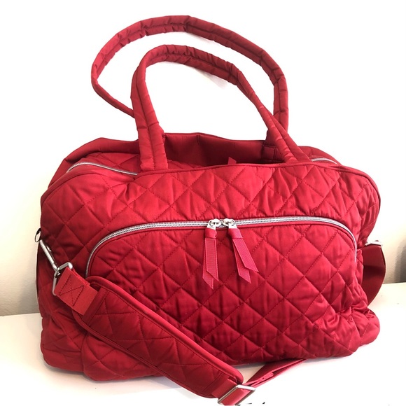 Vera Bradley Handbags - Vera Bradley Performance Twill Weekender Travel Carry-On Bag Duffle Red luggage